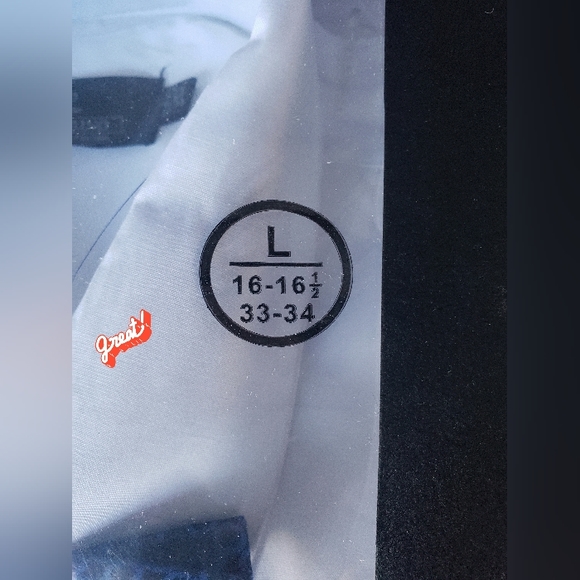 Vittorino Men's White Dress Shirt With Bow Tie Sz-L 16-½ 33-34 - Picture 8 of 8